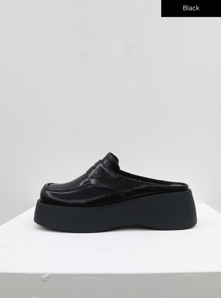 Platform Loafer Mules CF327