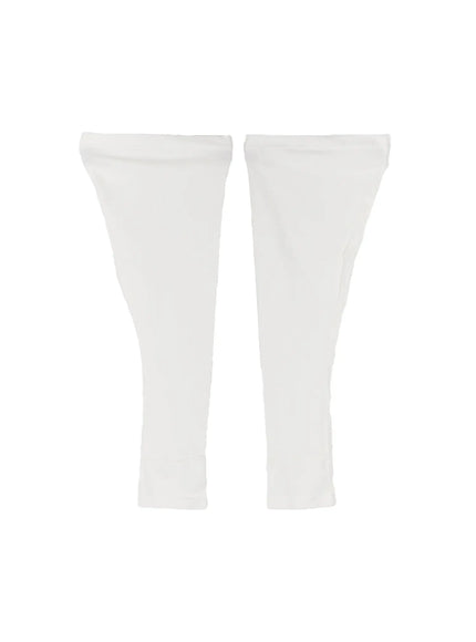 chic-flared-leg-warmers-cn511 / White