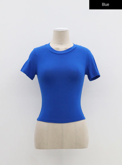 Slim Fit Crop Short Sleeve Tee BM304