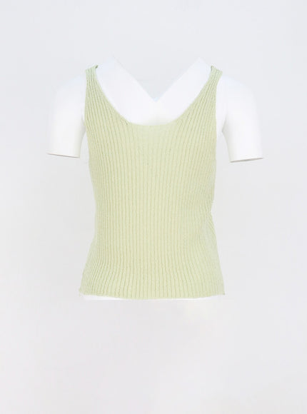 Mesh Top And Cardigan Set OY317