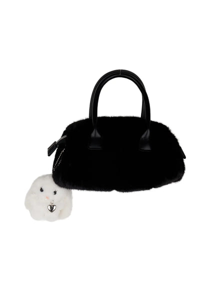 faux-fur-keyring-bag-set-cj520