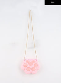 cat-paw-crossbody-mini-bag-in323 / Pink