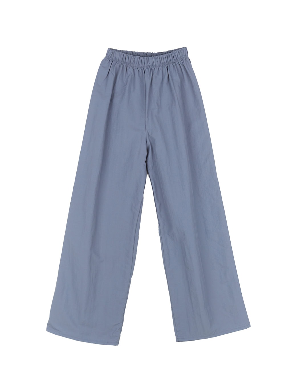 nylon-pintuck-wide-leg-pants-cy521 / Blue