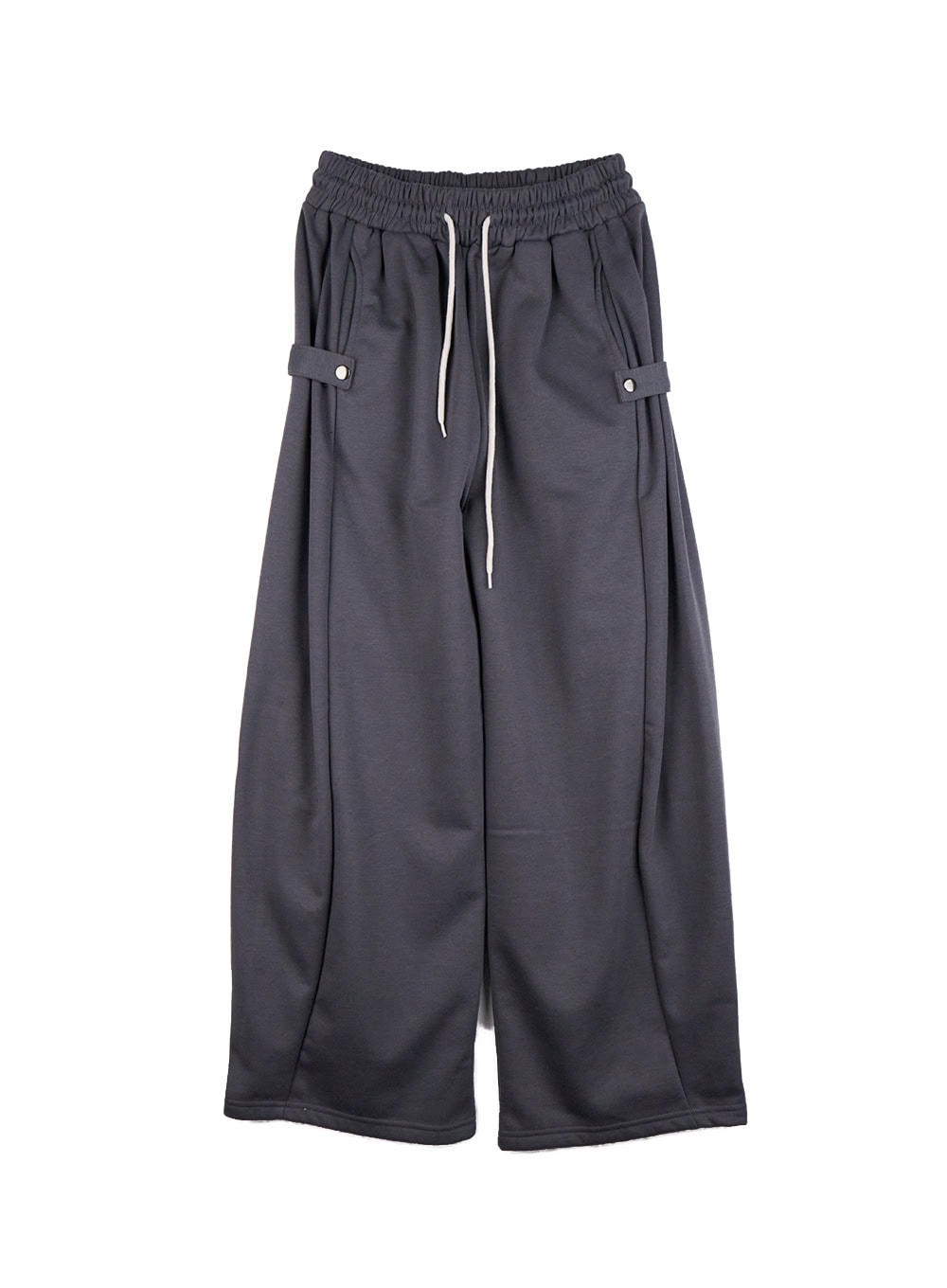 drawstring-wide-fit-sweatpants-cd423 / Dark gray