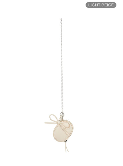 ribbon-crossbody-mini-bag-ou418 / Light beige