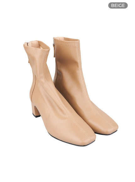 streamline-zip-up-boots-os411 / Beige