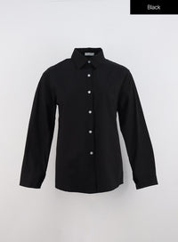 standard-fit-collared-shirt-in323 / Black