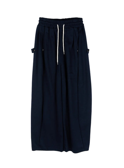 relaxed-fit-wide-leg-sweatpants-cg514 / Dark blue
