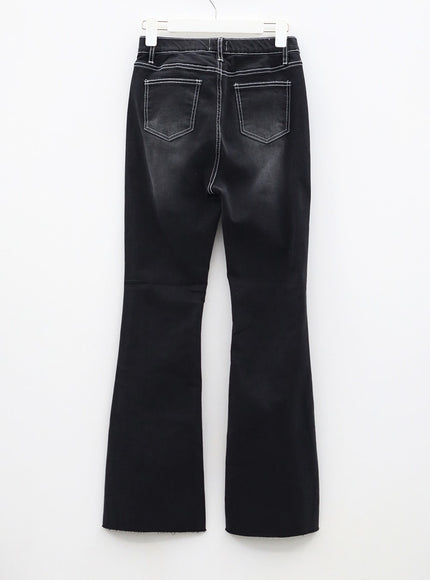 Black Bootcut Jeans BF309