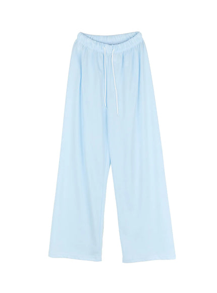 wide-leg-casual-sweatpants-cg514 / Light blue