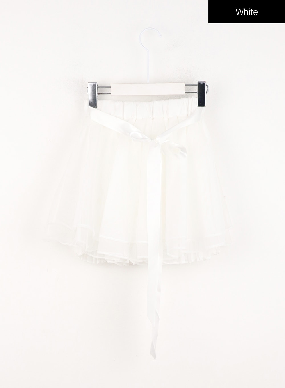 chiffon-mini-skirt-in301 / White