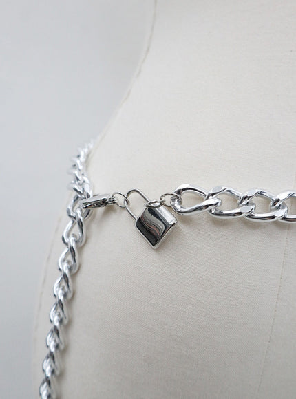 Heart And Padlock Chain Belt BD23