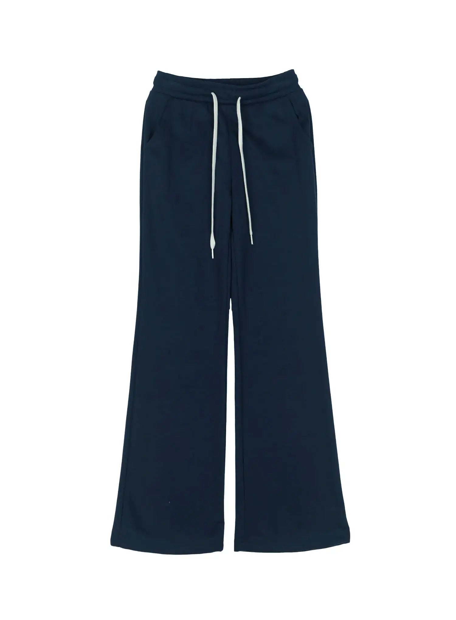 embroidered-flare-track-pants-cl525 / Dark blue