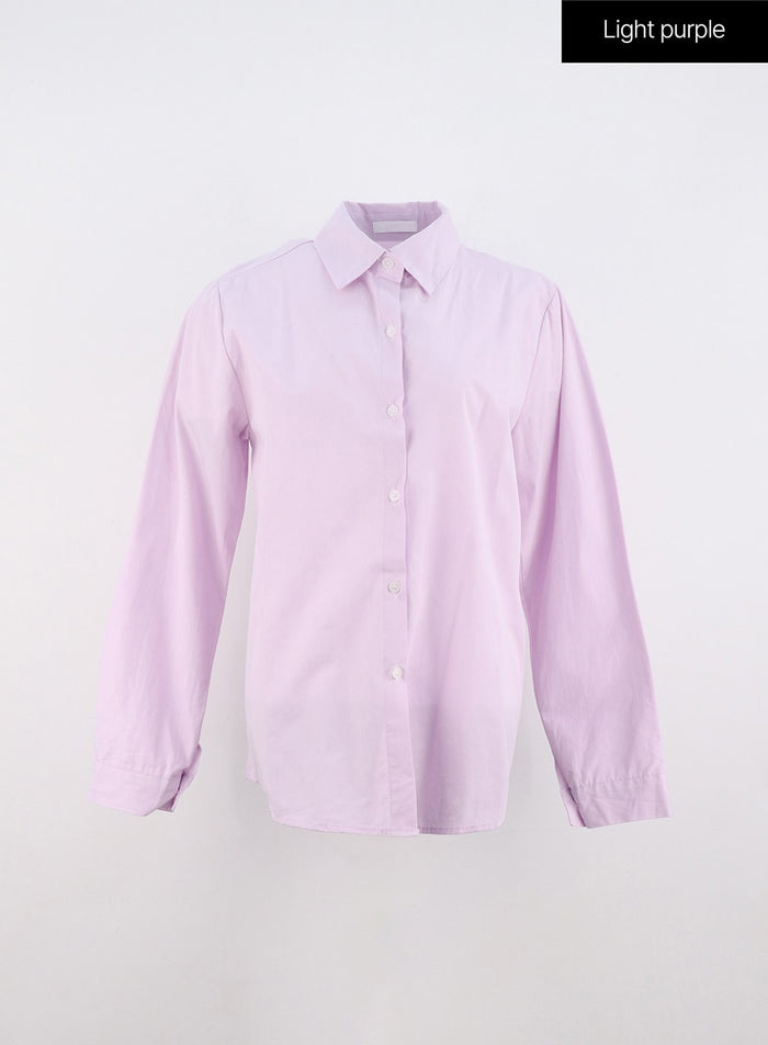 standard-fit-collared-shirt-in323 / Light purple