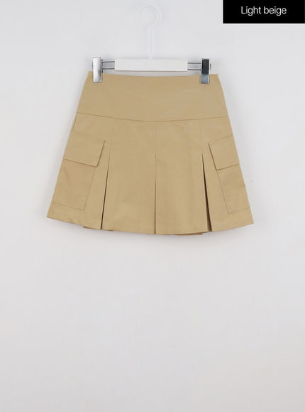 double-pocket-pleated-mini-skirt-ig312
