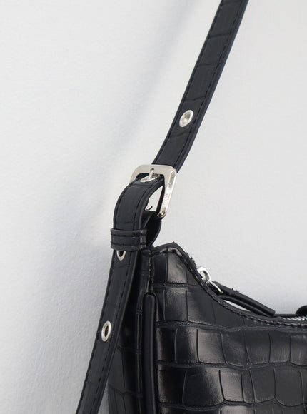 Faux Leather Shoulder Bag BA325