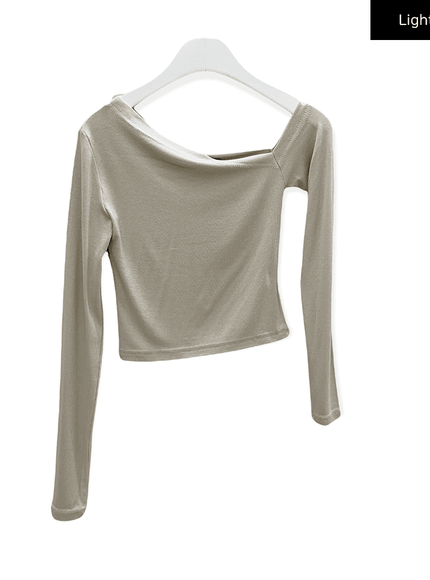 One Shoulder Crop Top C2701