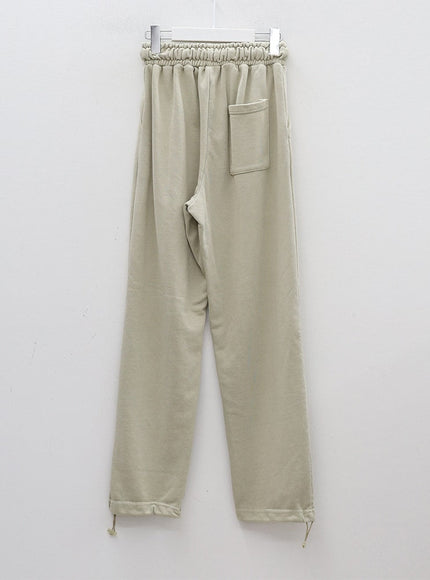Drawstring Waist Banded Sweat Pants CAO13