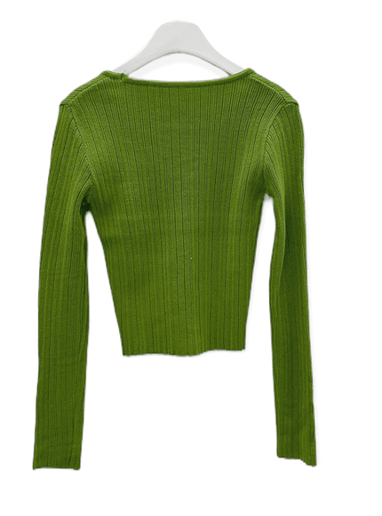 Cropped Cardigan with Front Hook F3