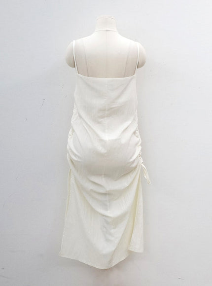 Shirred Sleeveless Dress CY31