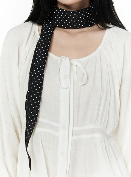 roland-black-polka-dot-neck-scarf-iu503