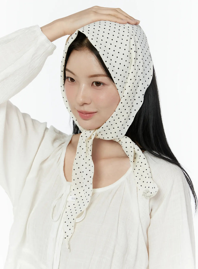 salvador-beige-polka-dot-neck-scarf-iu503