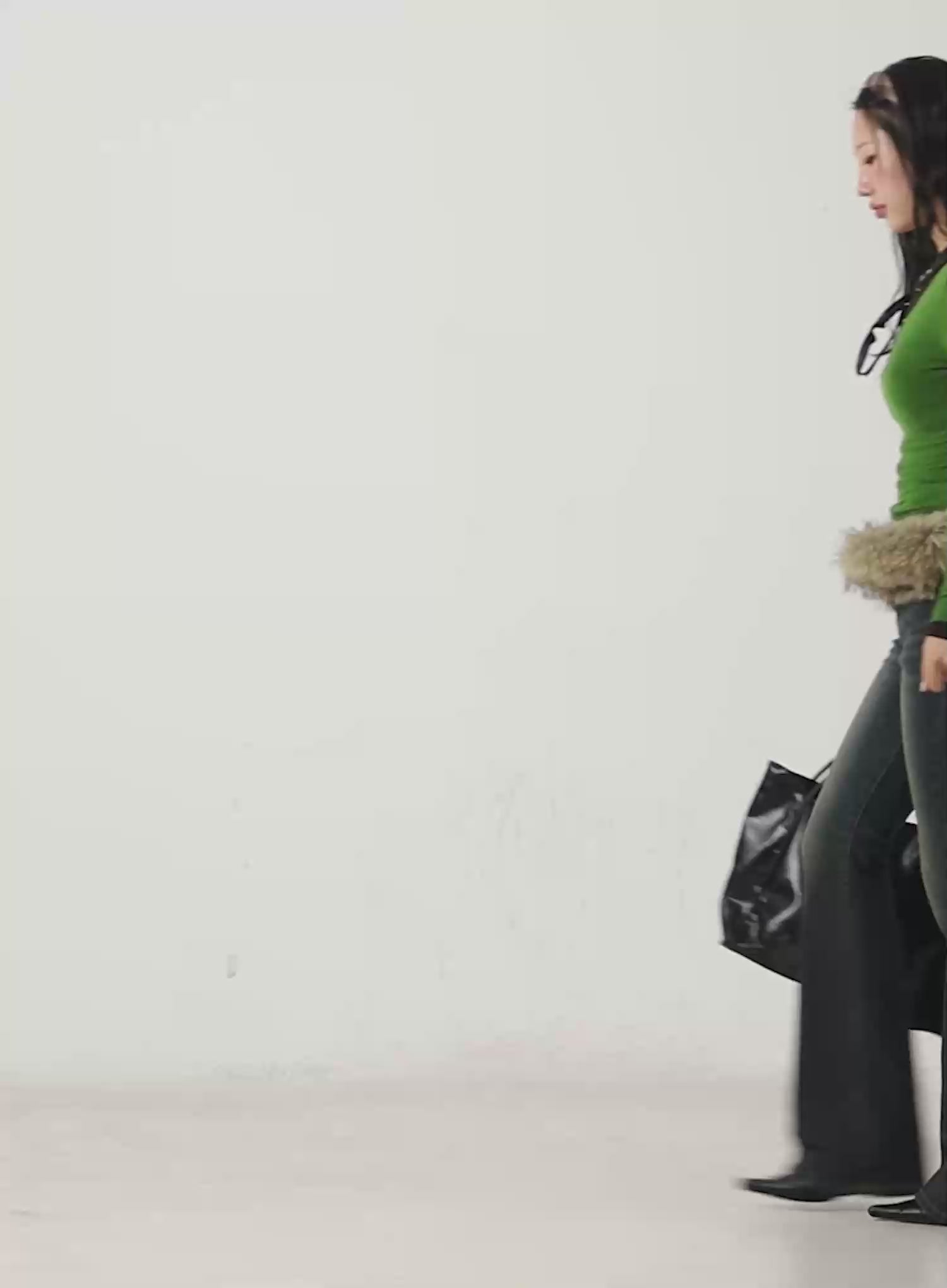 Hazel Button Washed Flared Jeans CN514