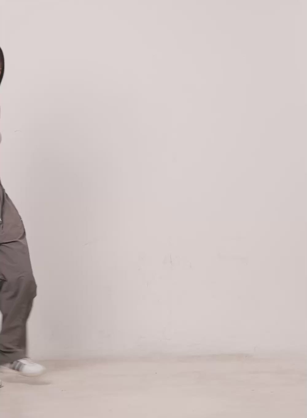 Side-Button Wide-Leg Parachute Trackpants  CA509