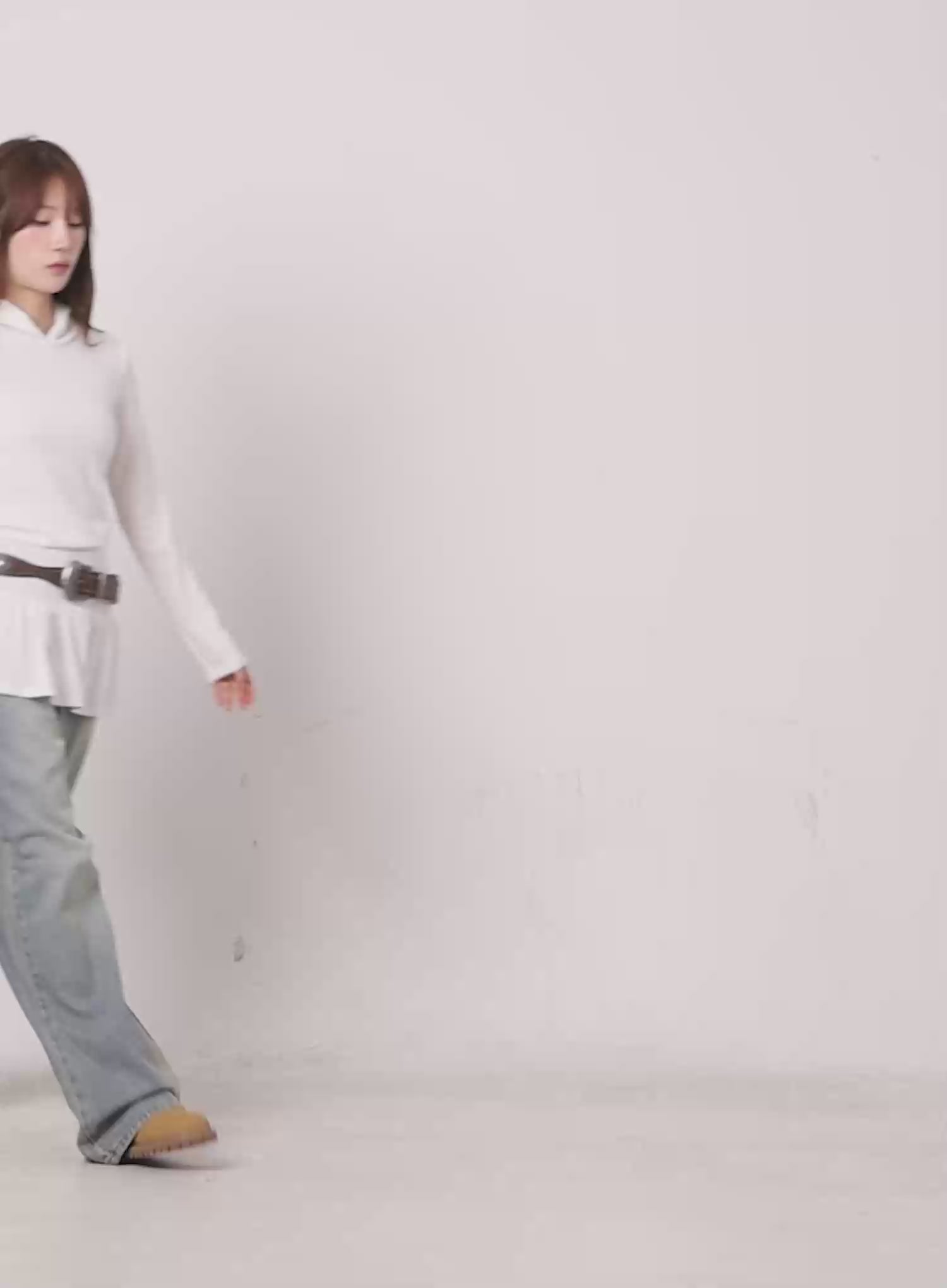 Kylee Washed Wide-Leg Jeans CS501