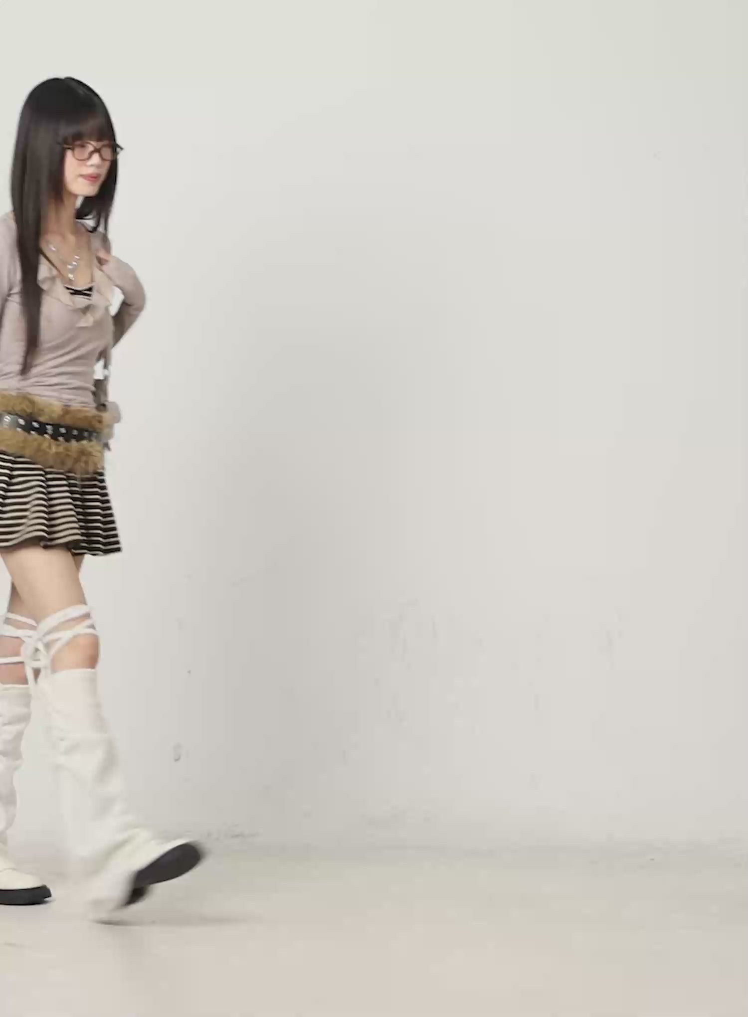 Ruffled V-Neck Chiffon Top CN520