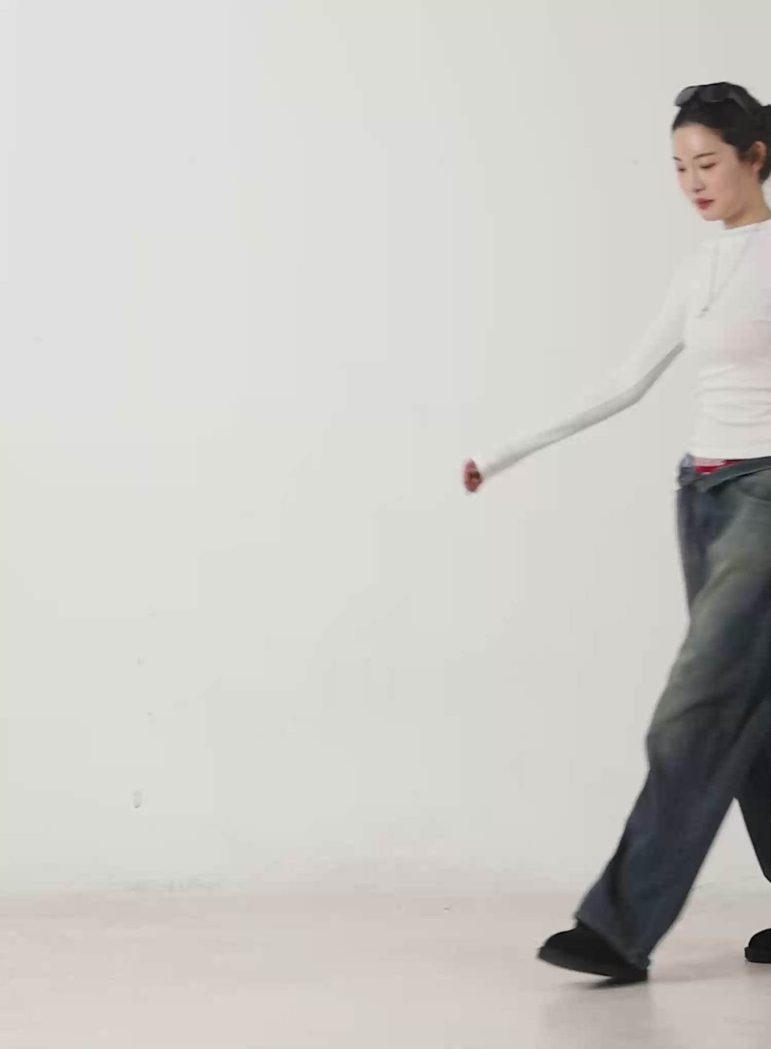 Back Cut-Out Mock Neck Long Sleeve Top CD509