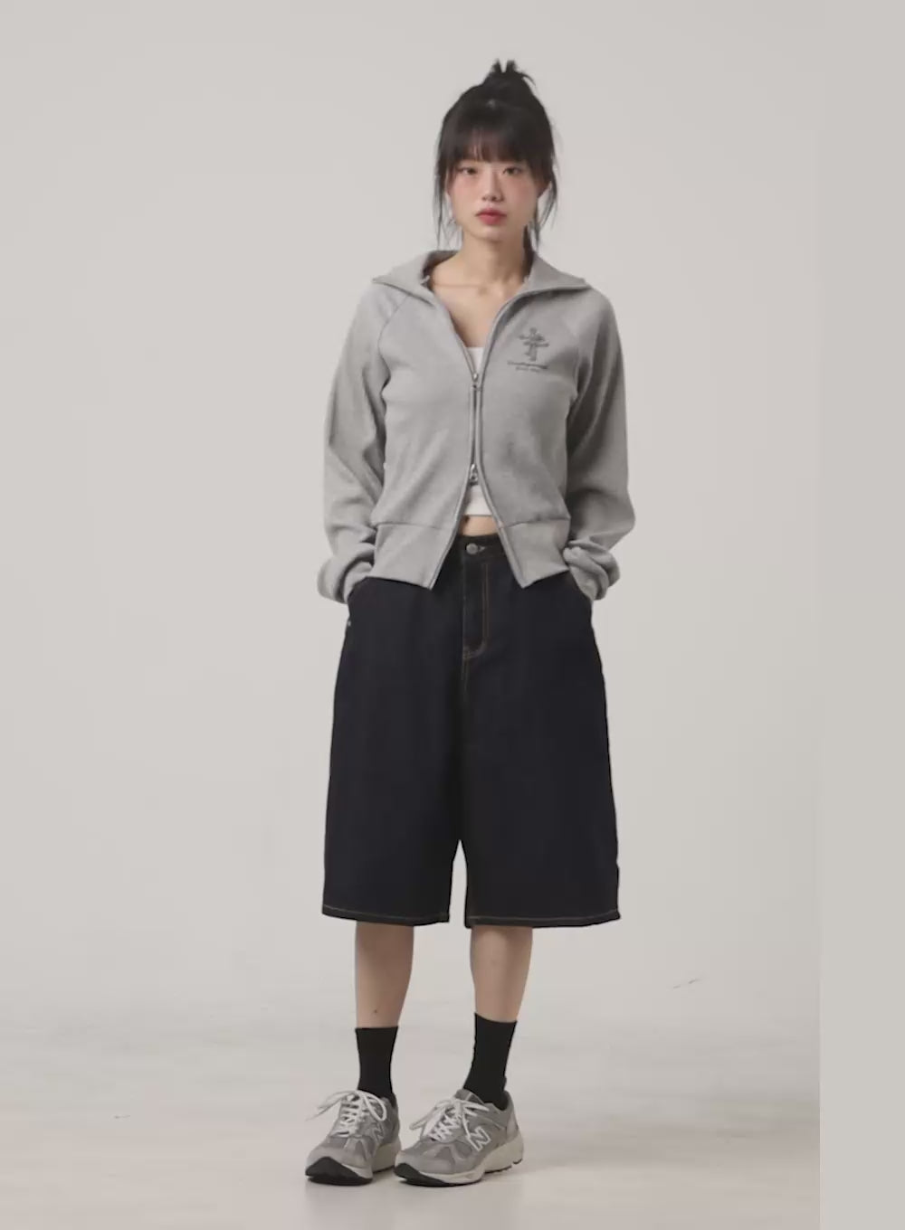 Dora Stitched Baggy Jorts CG413
