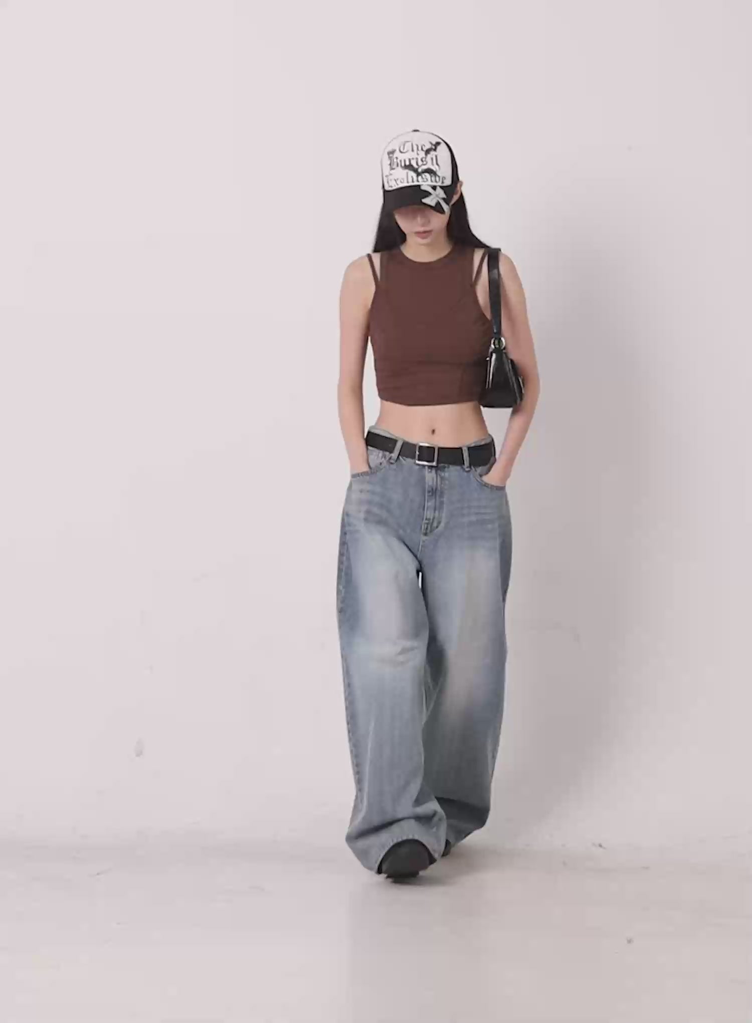 Seojin Washed Wide-Leg Jeans IG508