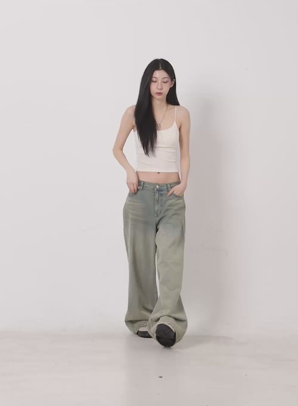 Essential Stretchy Crop Cami Top IY529