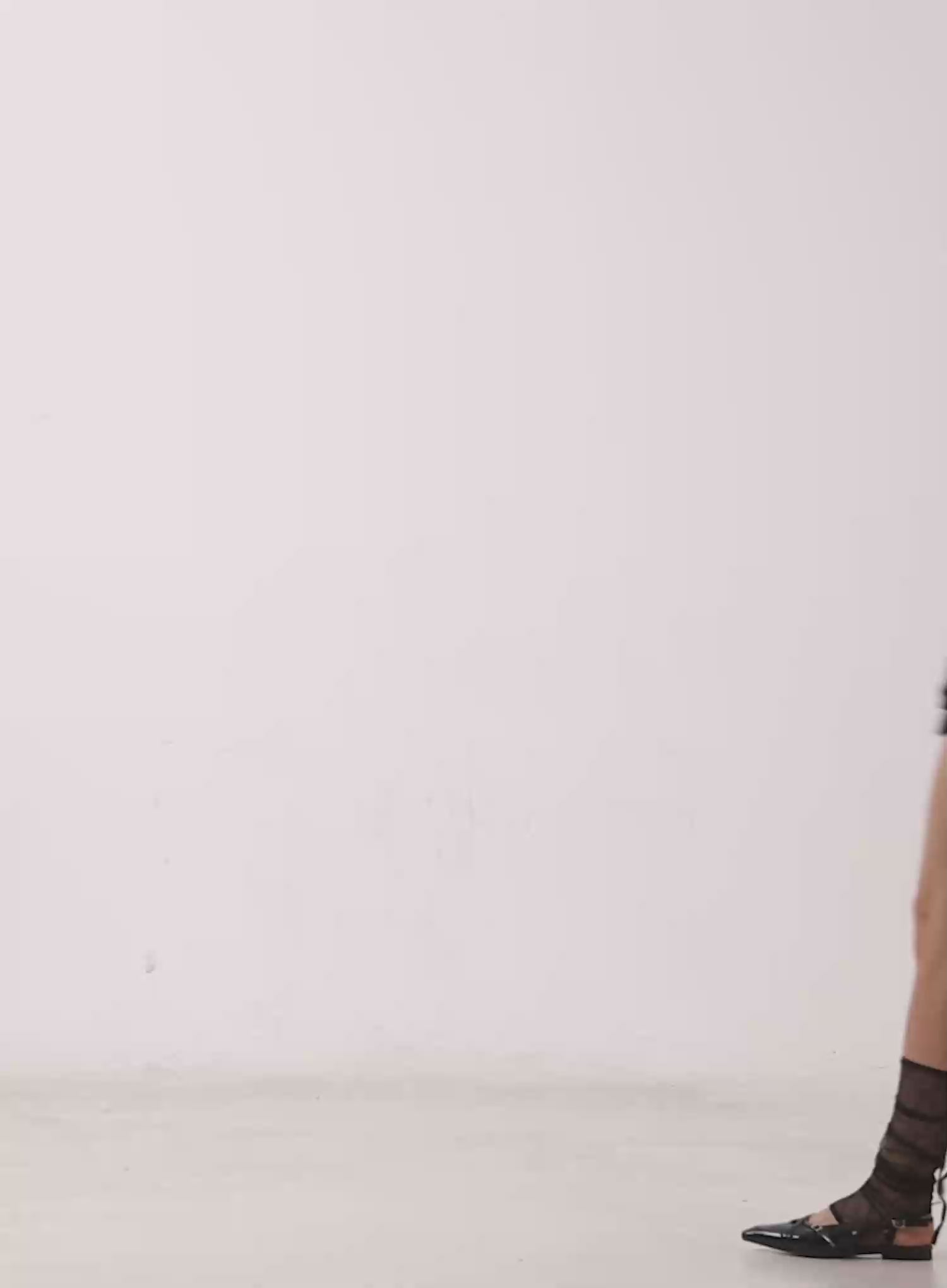 Sheer Strapped Leg Warmers CU526