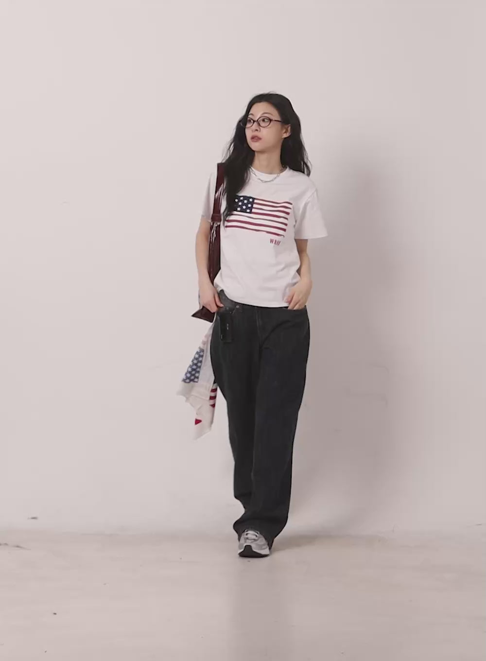 Star Flag Graphic Top CA503