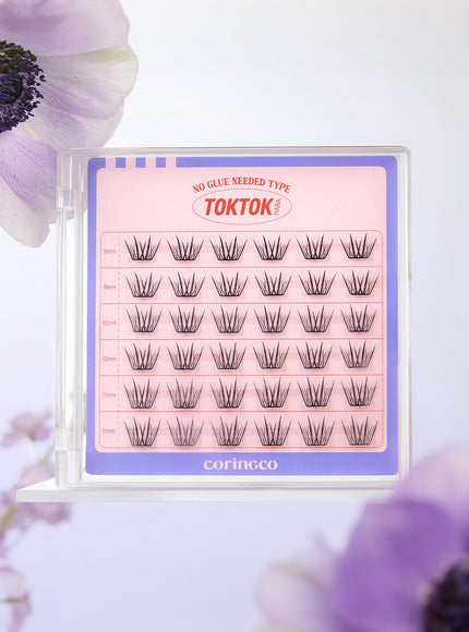 TOKTOKHARA No Glue Eyelash - Light (36pcs-90pcs)