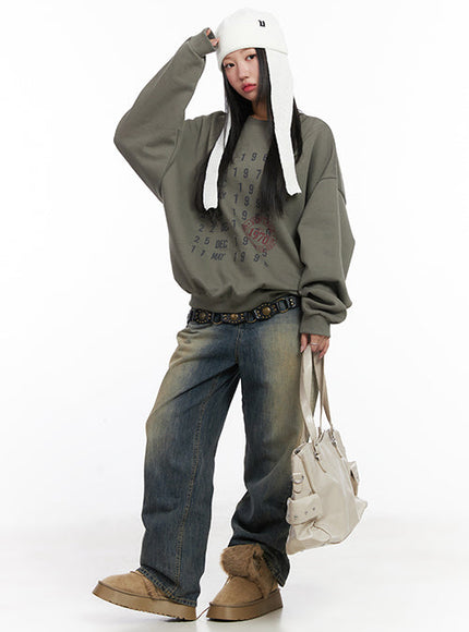 Wide Washed Jeans CS06