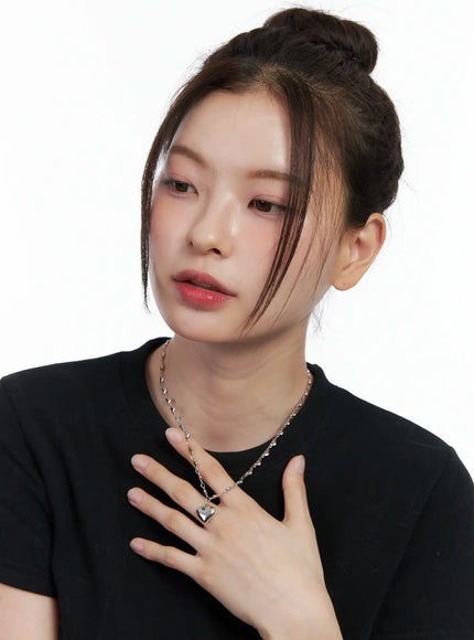 Heart Charm Necklace IN514