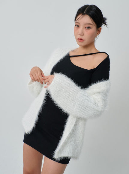 Soft Midi Knit Cardigan IJ318