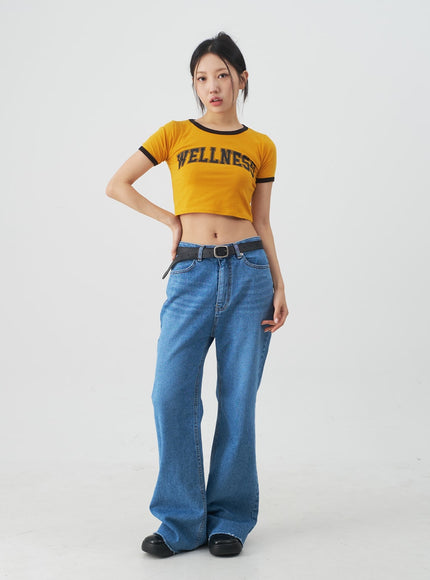 Extra Long Boot-cut Denim Pants CJ03