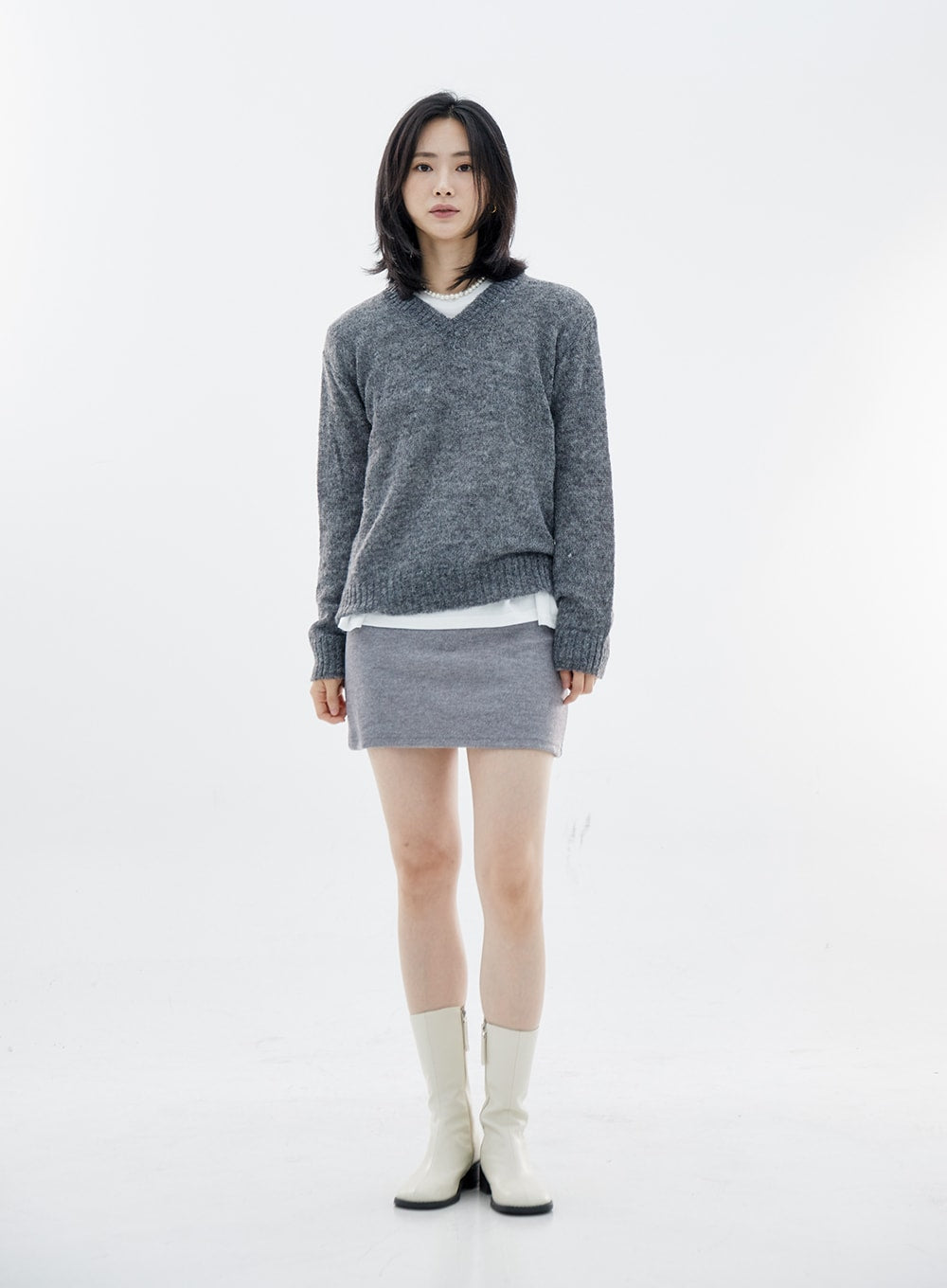 Soft V-Neck Knit OO07