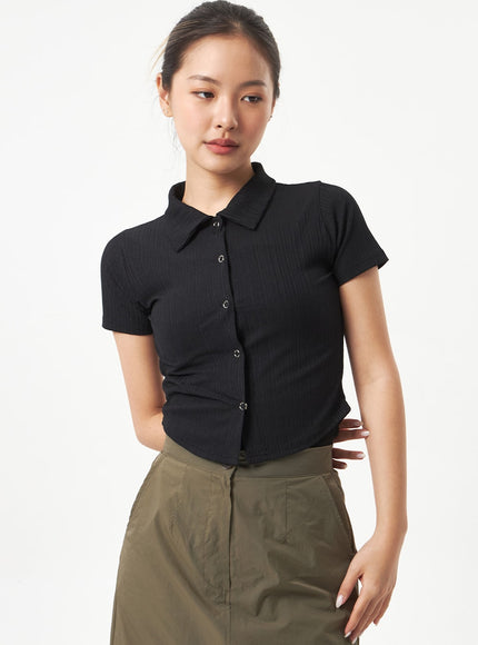 Snap Button Tee CA319