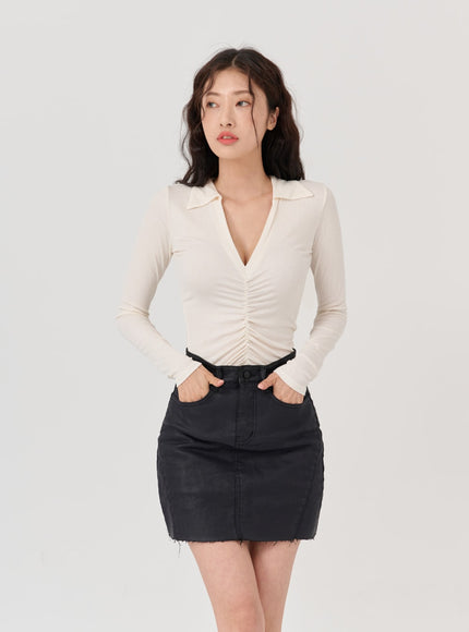 V-Neck Long Sleeve T-Shirt IG12