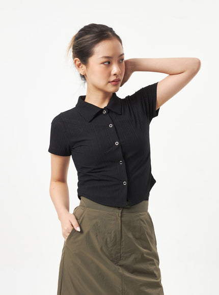 Snap Button Tee CA319
