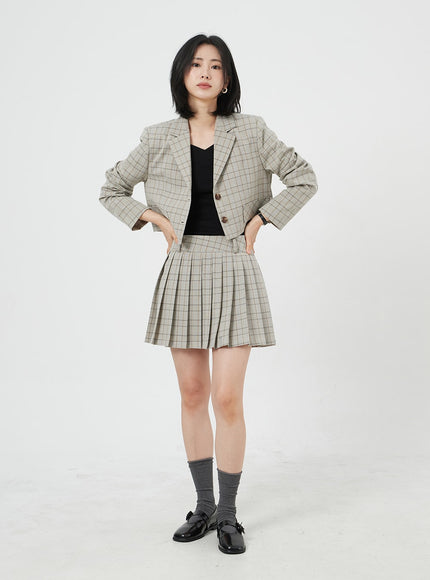 Plaid Mini Skirt OM327