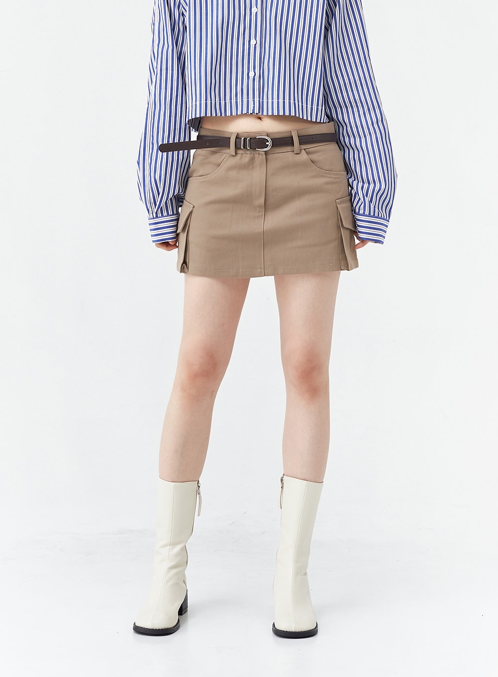 Low-Rise Pocket Cargo Mini Skirt OG18