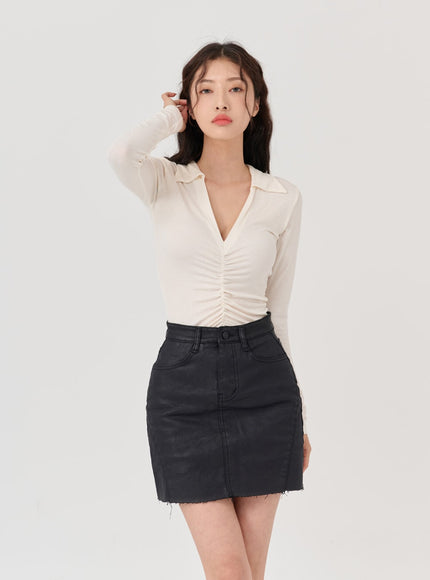 V-Neck Long Sleeve T-Shirt IG12