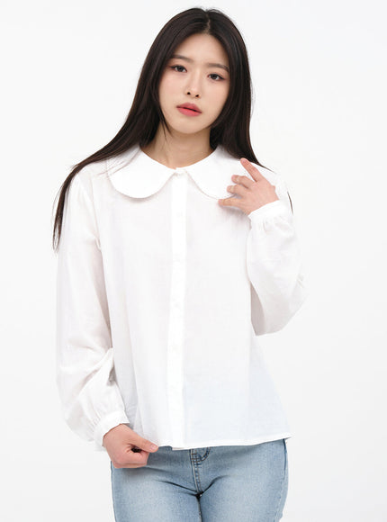 Lace Collar Blouse K0302