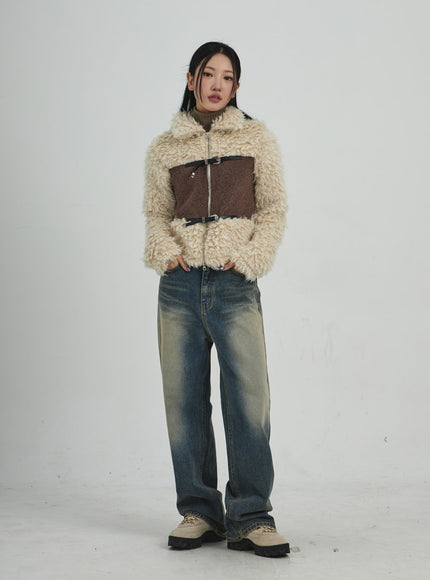 Vintage Washing Wide Jeans CD09
